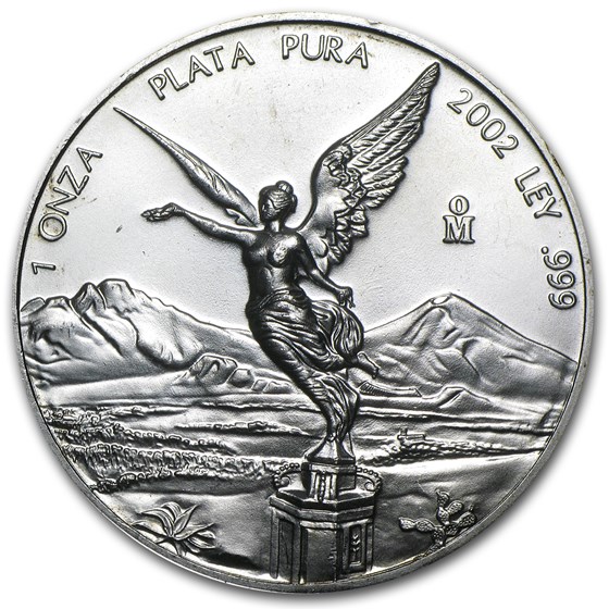 2002 Mexico 1 oz Silver Libertad BU 2002 Mexico 1 oz Silver Libertad BU