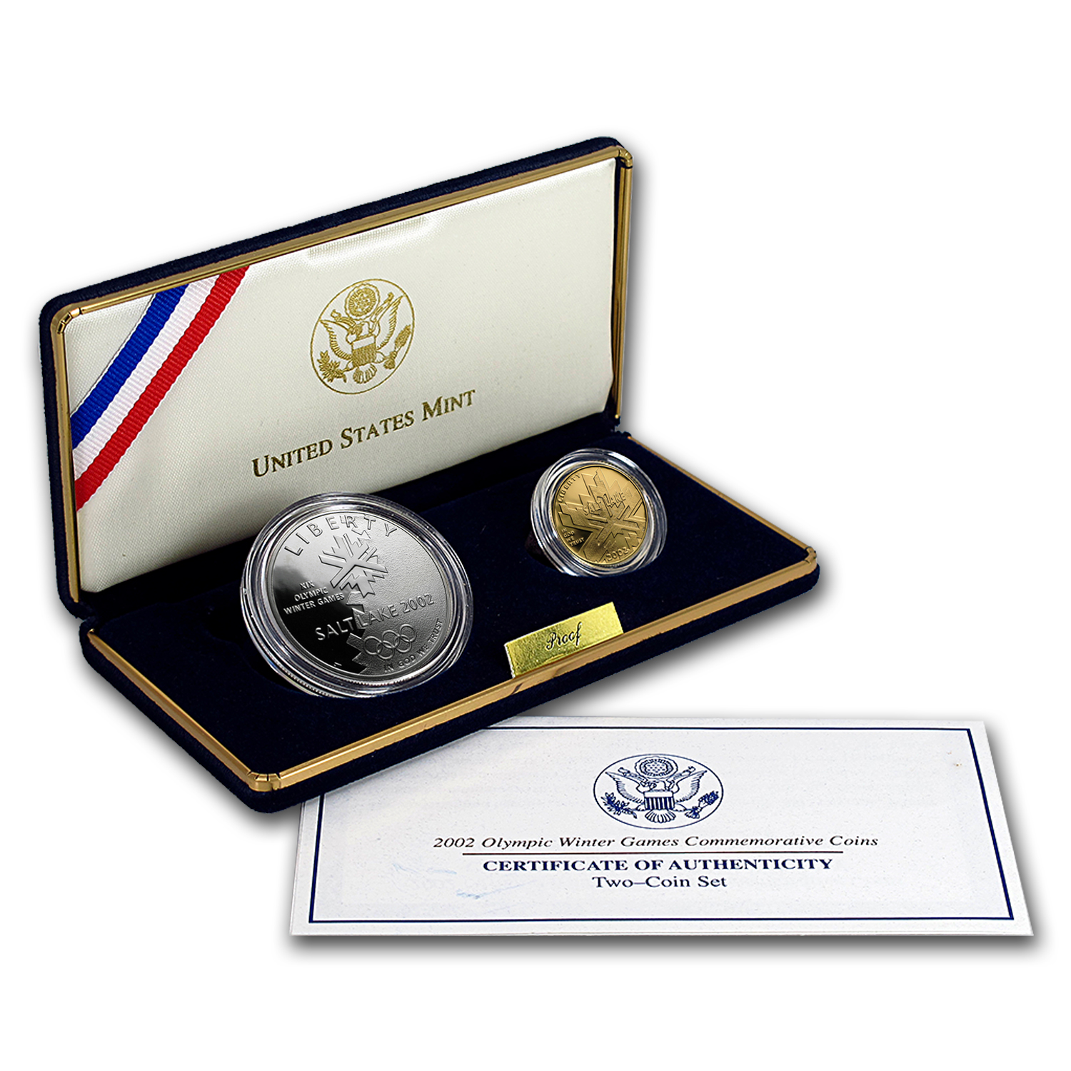Buy 2002-P 2-Coin Commem Olympic Winter Games Proof Set (w Buy 2002-P 2-Coin Commem Olympic Winter Games Proof Set (w