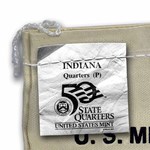 2002-P Indiana State Quarter $25 Sealed Mint Bag BU