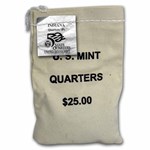 2002-P Indiana State Quarter $25 Sealed Mint Bag BU