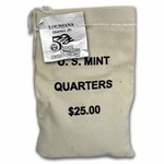 2002-P Louisiana State Quarter $25 Sealed Mint Bag BU