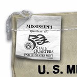 2002-P Mississippi State Quarter $25 Sealed Mint Bag BU