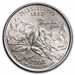 2002-P Mississippi Statehood Quarter 40-Coin Roll BU