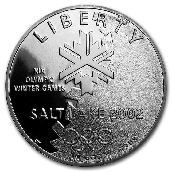 2002-P Olympic Winter Games $1 Silver Commem Proof (w/Box & COA) 2002-P Olympic Winter Games $1 Silver Commem Proof (w/Box & COA)