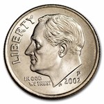 2002-P Roosevelt Dime 50-Coin Roll BU