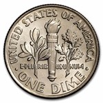 2002-P Roosevelt Dime 50-Coin Roll BU