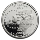 2002-S Indiana State Quarter Gem Proof (Silver)