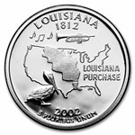 2002-S Louisiana Statehood Quarter Proof 40-Coin Roll (Silver)