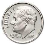2002-S Roosevelt Dime 50-Coin Roll Proof (Silver)