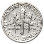 2002-S Roosevelt Dime 50-Coin Roll Proof (Silver)