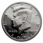 2002-S Silver Kennedy Half Dollar 20-Coin Roll Proof