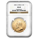 2002 South Africa 1 oz Gold Krugerrand MS-68 NGC