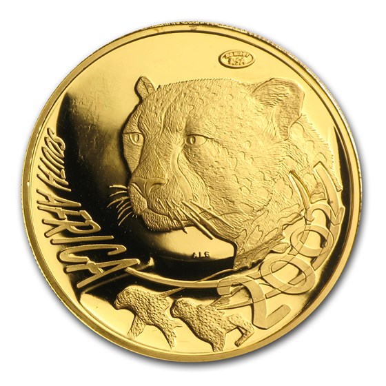 2002 South Africa 1 oz Proof Gold Natura Cheetah 2002 South Africa 1 oz Proof Gold Natura Cheetah