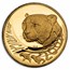 2002 South Africa 4-Coin Gold Natura Cheetah Proof Set (Dmg. Cap)