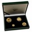 2002 South Africa 4-Coin Gold Natura Cheetah Proof Set (Dmg. Cap)