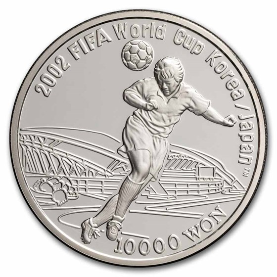 2002 South Korea FIFA World Cup Silver 4-Coin Proof Set (COA)