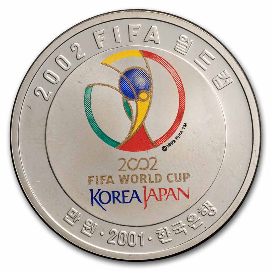 2002 South Korea FIFA World Cup Silver 4-Coin Proof Set (COA)