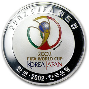 Buy 2002 South Korea Silver 10000 Won FIFA World Cup Proof | APMEX