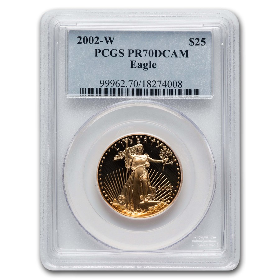 2002-W 1/2 oz Proof American Gold Eagle PR-70 PCGS
