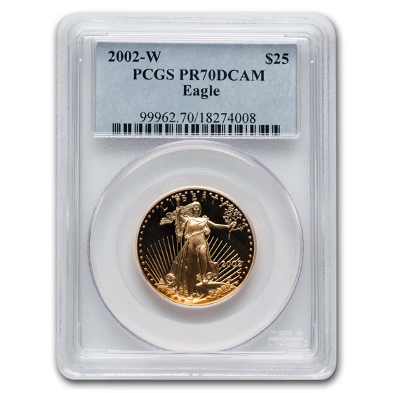 2002-W 1/2 oz Proof American Gold Eagle PR-70 PCGS