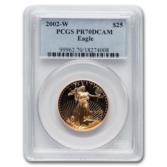2002-W 1/2 oz Proof American Gold Eagle PR-70 PCGS 2002-W 1/2 oz Proof American Gold Eagle PR-70 PCGS