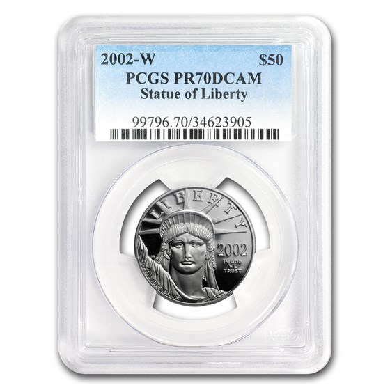 2002-W 1/2 oz Proof American Platinum Eagle PR-70 PCGS