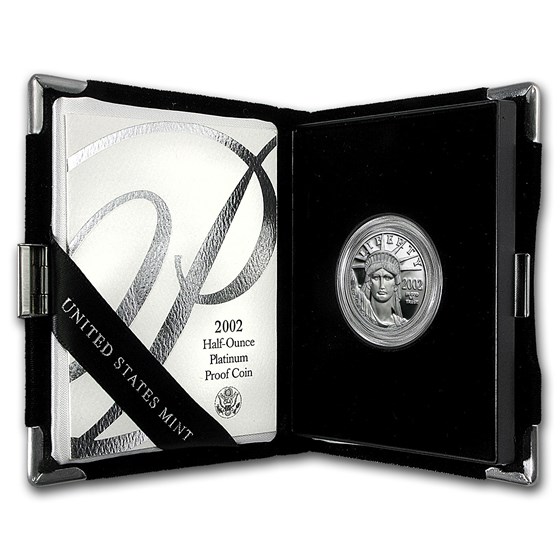 2002-W 1/2 oz Proof American Platinum Eagle (w/Box & COA) 2002-W 1/2 oz Proof American Platinum Eagle (w/Box & COA)