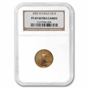 2002-W 1/4 oz Proof American Gold Eagle PF-69 NGC