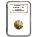 2002-W 1/4 oz Proof American Gold Eagle PF-70 UCAM NGC