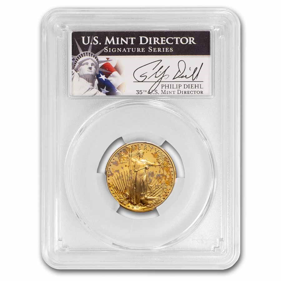 2002-W 1/4 oz Proof American Gold Eagle PR-69 PCGS (Diehl)
