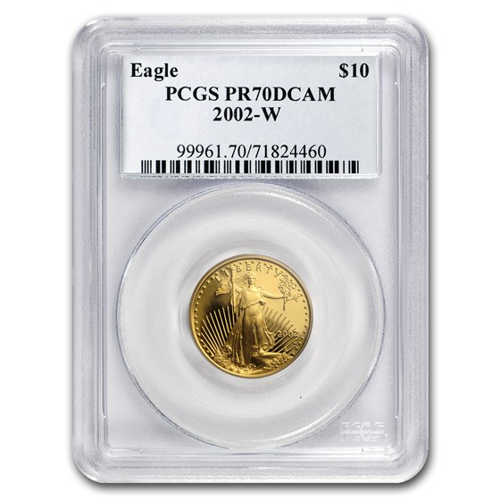 2002-W 1/4 oz Proof American Gold Eagle PR-70 PCGS 2002-W 1/4 oz Proof American Gold Eagle PR-70 PCGS