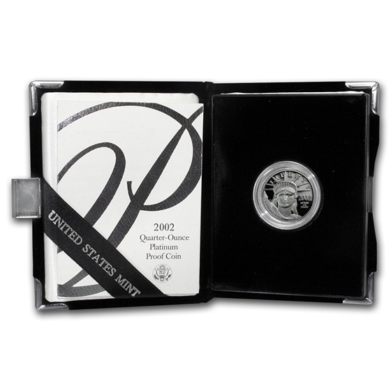 2002-W 1/4 oz Proof American Platinum Eagle (w/Box & COA) 2002-W 1/4 oz Proof American Platinum Eagle (w/Box & COA)