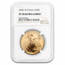 2002-W 1 oz Proof American Gold Eagle PF-70 UCAM NGC