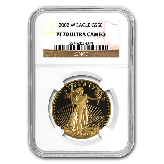 2002-W 1 oz Proof American Gold Eagle PF-70 UCAM NGC 2002-W 1 oz Proof American Gold Eagle PF-70 UCAM NGC