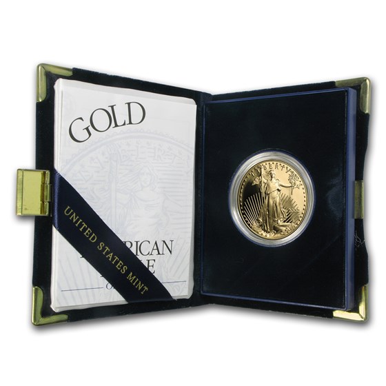 2002-W 1 oz Proof American Gold Eagle (w/Box & COA)