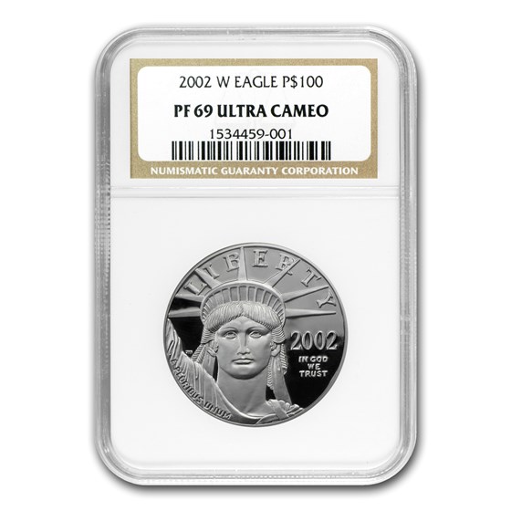 2002-W 1 oz Proof American Platinum Eagle PF-69 NGC 2002-W 1 oz Proof American Platinum Eagle PF-69 NGC