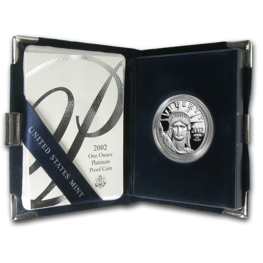 2002-W 1 oz Proof American Platinum Eagle (w/Box & COA)