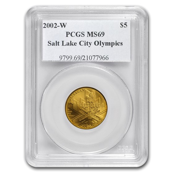 2002-W Gold $5 Commem Olympic Winter Games MS-69 PCGS