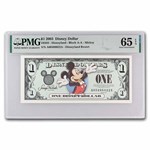 2003 $1.00 (AA) Mickey 2000 Outfit CU-65 EPQ PMG (DIS#83)
