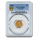 2003 1/10 oz American Gold Eagle MS-69 PCGS (Toned)