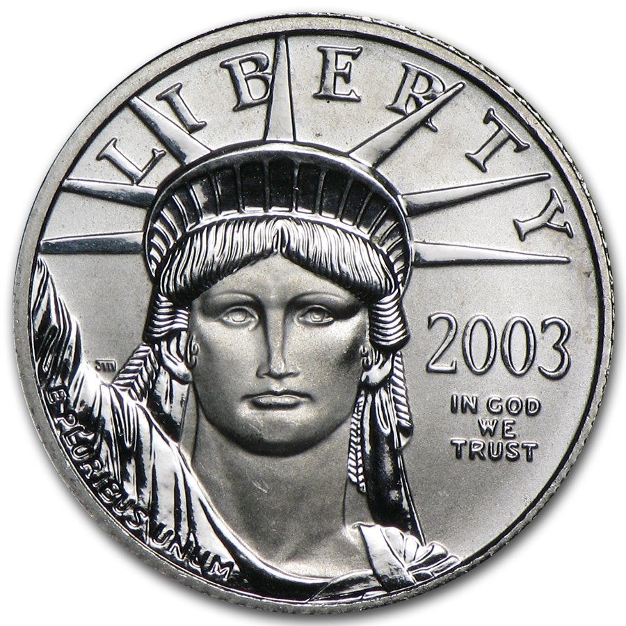 2003 1/10 oz American Platinum Eagle BU