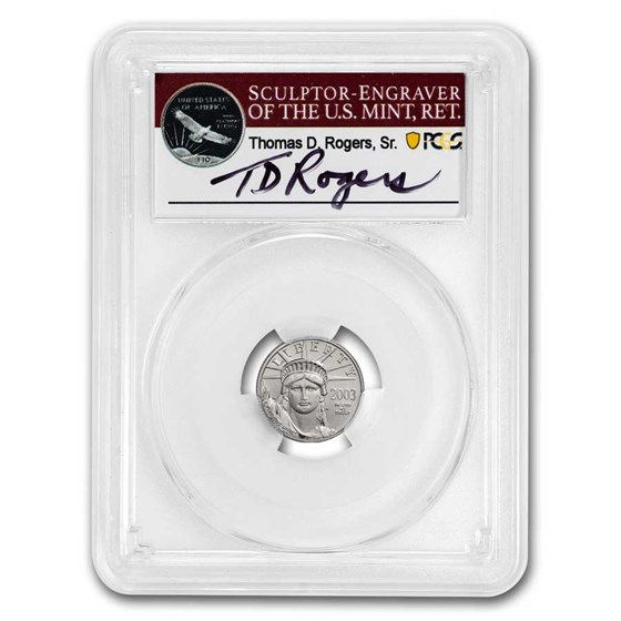 2003 1/10 oz American Platinum Eagle MS-69 PCGS (Rogers) 2003 1/10 oz American Platinum Eagle MS-69 PCGS (Rogers)