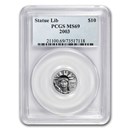 2003 1/10 oz American Platinum Eagle MS-69 PCGS