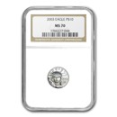 2003 1/10 oz American Platinum Eagle MS-70 NGC