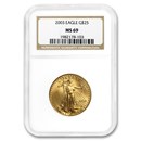 2003 1/2 oz American Gold Eagle MS-69 NGC