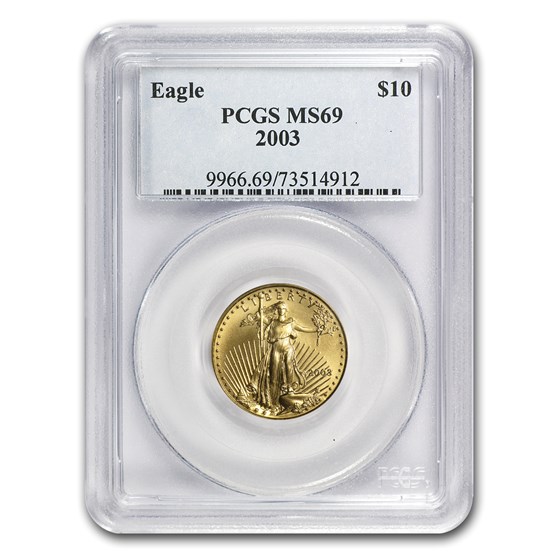 2003 1/4 oz American Gold Eagle MS-69 PCGS 2003 1/4 oz American Gold Eagle MS-69 PCGS