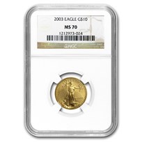 2003 1/4 oz American Gold Eagle MS-70 NGC