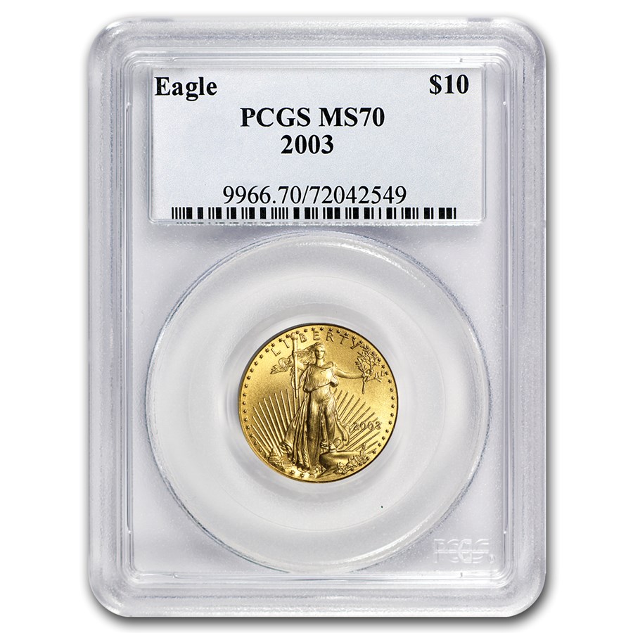 2003 1/4 oz American Gold Eagle MS-70 PCGS