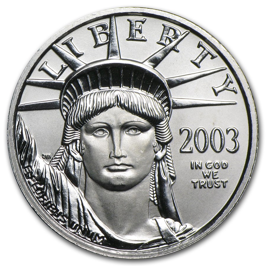 2003 1/4 oz American Platinum Eagle BU