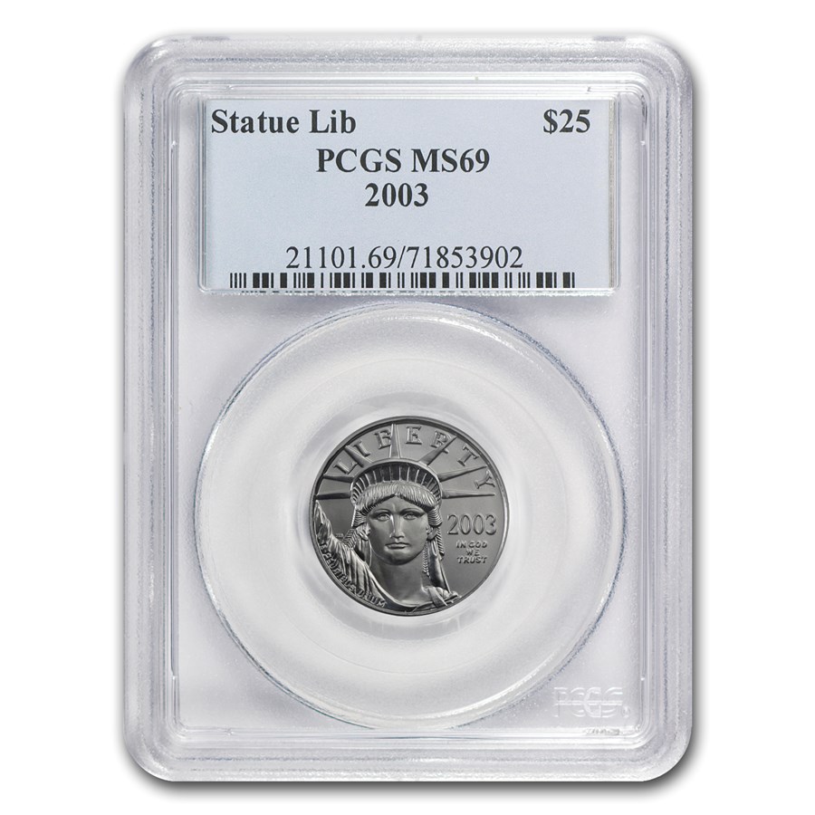 2003 1/4 oz American Platinum Eagle MS-69 PCGS